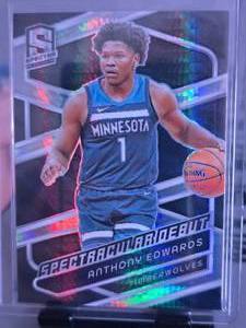 lot 50 image: ANTHONY EDWARDS 2023-24 PANINI SPECTRA - SPECTRACULAR DEBUT HYPER PRIZM