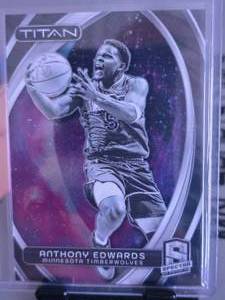 lot 47 image: ANTHONY EDWARDS 2023-24 PANINI SPECTRA TITAN SP