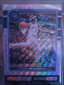 lot 56 image: JADEN MCDANIELS 2024-25 NBA HOOPS SILVER WAVE 4099