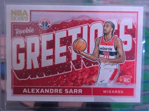lot 80 image: ALEXANDRE SARR 2024-25 NBA HOOPS ROOKIE GREETINGS