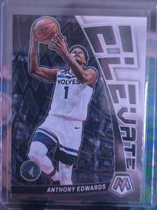 lot 115 image: ANTHONY EDWARDS 2022-23 PANINI MOSAIC ELEVATE
