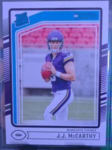 lot 77 image: JJ MCCARTHY 2024 PANINI DONRUSS RATED ROOKIE
