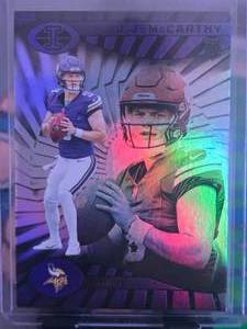 lot 92 image: JJ MCCARTHY 2024 PANINI ILLUSIONS ROOKIE CARD