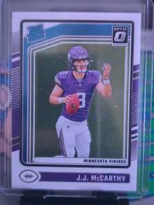 lot 112 image: JJ MCCARTHY 2024 DONRUSS OPTIC RATED ROOKIE