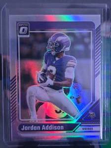 lot 102 image: JORDAN ADDISON 2024 DONRUSS OPTIC SILVER