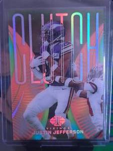 lot 97 image: JUSTIN JEFFERSON 2024 PANINI ILLUSIONS CLUTCH