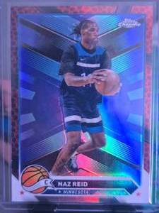 lot 76 image: NAZ REID 2024 TOPPS FINEST BASKETBALL BORDER