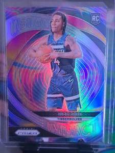 lot 64 image: ROB DILLINGHAM 2024-25 PANINI PRIZM INSTANT IMPACT SILVER ROOKIE CARD