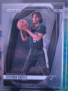 lot 68 image: STEPHON CASTLE 2024-25 PANINI PRIZM ROOKIE CARD ROTY