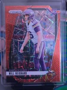 lot 81 image: WILL REICHARD 2024-25 PANINI PRIZM ORANGE LAZER ROOKIE CARD