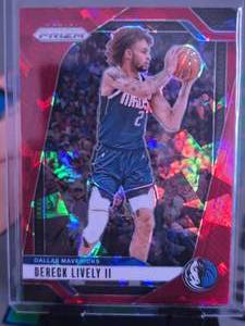lot 189 image: DERECK LIVELY 2024 PANINI RED CRACKED ICE PRIZM