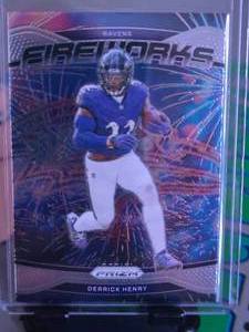lot 161 image: DERRICK HENRY 2024 PANINI PRIZM FIREWORKS SILVER