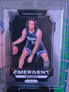 lot 186 image: DEVIN CARTER 2024 PANINI PRIZM EMERGENT SILVER ROOKIE CARD