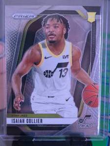 lot 190 image: ISAIAH COLLIER 2024 PANINI PRIZM ROOKIE CARD