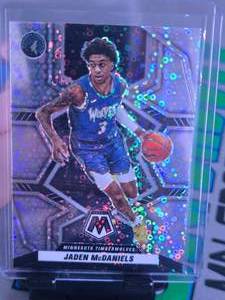 lot 140 image: JADEN MCDANIELS 2021-22 PANINI MOSAIC FAST BREAK PRIZM