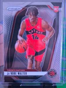 lot 172 image: JAKOBE WALTER 2024 PANINI PRIZM ROOKIE CARD