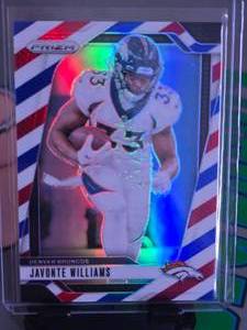 lot 145 image: JAVONTE WILLIAMS 2024 PANINI REDWHITEBLUE PRIZM