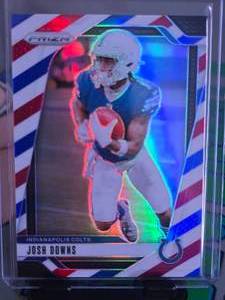 lot 143 image: JOSH DOWNS 2024 PANINI REDWHITEBLUE PRIZM