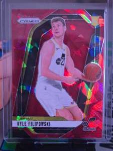 lot 156 image: KYLE FLIPOWSKI 2024 PANINI RED CRACKED ICE PRIZM ROOKIE CARD
