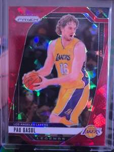 lot 178 image: PAU GASOL 2024 PANINI RED CRACKED ICE PRIZM