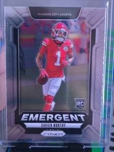 lot 164 image: XAVIER WORTHY 2024 PANINI PRIZM EMERGENT SILVER ROOKIE CARD