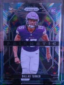 lot 212 image: DALLAS TURNER 2024-25 PANINI PRIZMATIC SILVER PRIZM ROOKIE CARD