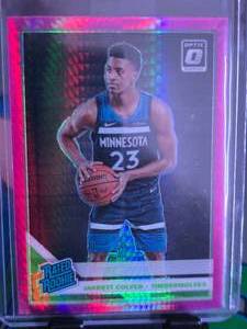 lot 211 image: JARRET CULVER 2019-20 DONRUSS OPTIC HYPER PINK RATED ROOKIE