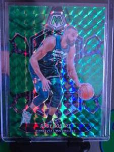 lot 231 image: RUDY GOBERT 2023-24 PANINI MOSAIC GREEM PRIZM