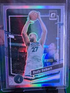 lot 240 image: RUDY GOBERT 2023-24 DONRUSS OPTIC TRUE SILVER