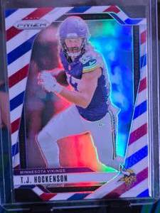 lot 203 image: TJ HOCKENSON 2024 PANINI REDWHITEBLUE PRIZM