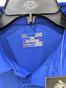 NEW UNDER ARMOUR LARGE GOLF POLO (BLUE)