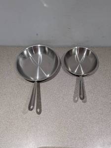 lot 23 image: ALL CLAD METAL CRAFTERS 2PC. FRYING PAN SET