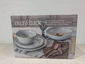 lot 27 image: NEW OVER & BACK 16PC. DINNERWARE SET