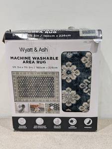 lot 84 image: WYATT & ASH BEATRICE MACHINE WASHABLE AREA RUG