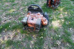 lot 15 image: Husqvarna Back Pack Gas Powered Leaf Blower