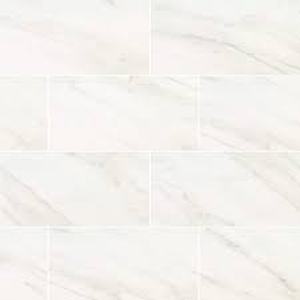 28 Boxes of Home Decorators Collection Kolasus White 12 in. x 24 in. Polished Porcelain Stone Look Floor and Wall Tile (16 sq. ft./Case)  Customer Returns See Pictures