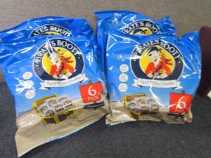 lot 1 image: 4- 6pk (1 oz ) Pirates Booty Aged W...