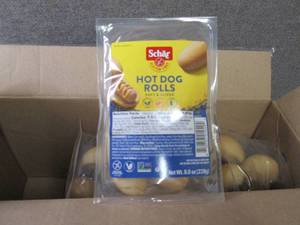 lot 8 image: 4x8 oz Schar Hot Dog Rolls ...