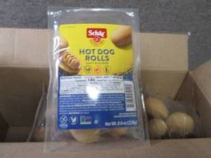 lot 9 image: 4x8 oz Schar Hot Dog Rolls ...