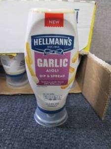 lot 25 image: 12- 11.6 oz Hellmans Garlic Aioli ...
