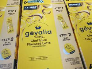 lot 45 image: 12- 6 ct Gevalia Frothy Chai Spice ...