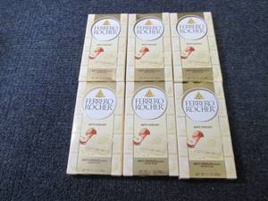 lot 53 image: 6- 3.1 oz White Hazelnut Ferrero Ro...