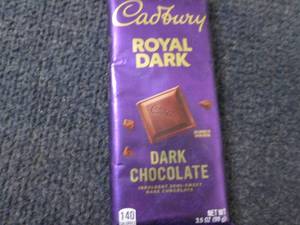 lot 55 image: 6- 3.5 oz Cadbury Royal Dark Chocol...