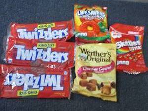 lot 56 image: 6 pks Assorted Candy...