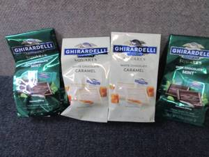 lot 87 image: 4 pks Ghirardelli Chocolates...