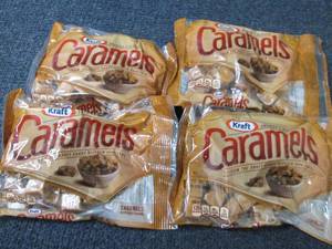 lot 92 image: 4- 11 oz Kraft Caramels...