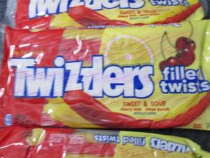 lot 98 image: 4- 11 oz Filled Twists Twizzlers...