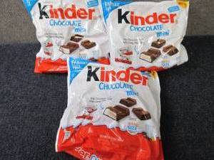 lot 109 image: 3- 12.7 oz Kinder Chocolate Minis...