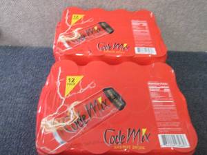 lot 118 image: 24- 16 oz Code Mix Energy Drink...