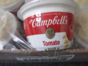 lot 169 image: 6- 7.35 oz Campbells Tomato Soup & ...